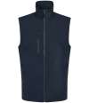 RG455 TRA915 Regatta Navigate Two Layer Soft Shell Bodywarmer Navy / Seal Grey colour image